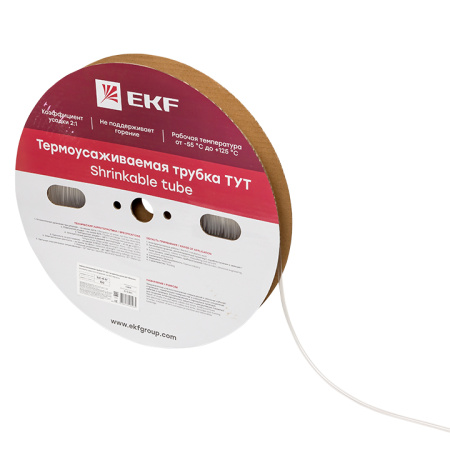 Термоусаживаемая трубка ТУТ 4/2 прозрачная рулон PROxima EKF Термоусаживаемая трубка ТУТ 4/2 прозрачная рулон PROxima EKF