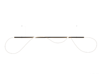 Светильник подвесной HOKASU GhostLight (ral9005/2000mm 4000K/77W/3500mm/360deg)
