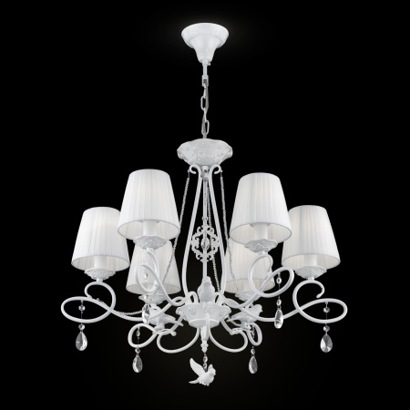 Люстра 6*E14 40Вт Жемчужный белый IP20 Passarinho ARM001-06-W Maytoni