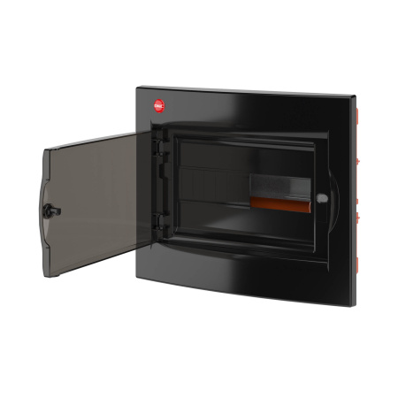 ЩРв-П-12, IP41, черный, с клеммным блоком 63А DKC