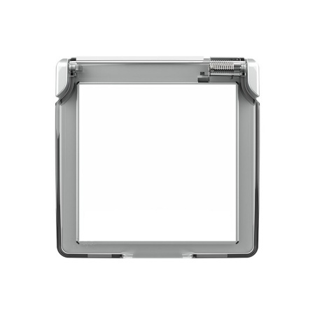 Влагозащитная крышка для розетки серая Livolo