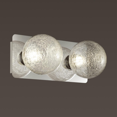 Бра IP44 LED 2*3.5W 4000K 220V BERTHA хром LUMION