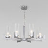Подвесная люстра 8*E14 40Вт серебряный IP20 Arganie (60133/8 серебро) Eurosvet