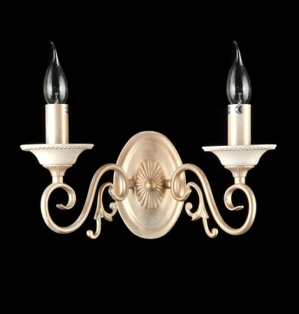 Бра 2*E14 60Вт Кремовый с Золотом IP20 Perla ARM337-02-R Maytoni