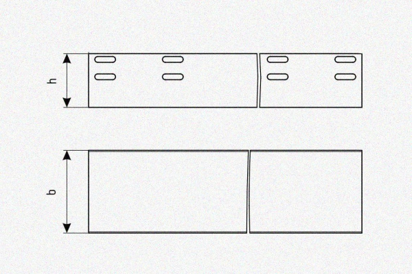 Лоток глухой ЛМГ 75х65х2000 УТ1,5, оцинкованный лист, S0,8