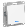 ATLASDESIGN 1-кл ПЕРЕКЛЮЧАТЕЛЬ с подсветкой, сх.6а, 10АХ, механизам, БЕЛЫЙ Schneider Electric