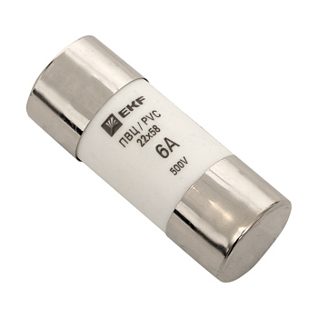 Плавкая вставка цилиндрическая ПВЦ (22х58) 6А PROxima EKF