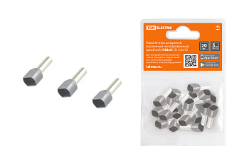 Наконечник штыревой втулочный изолированный (двойной) НШвИ (2) 4,0х12 (20шт) TDM Наконечник штыревой втулочный изолированный (двойной) НШвИ (2) 4,0х12 (20шт) TDM