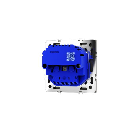 Розетка встраиваемая Voltum S70 с заземлением и защитными шторками, 16А, с USB, A+C, (шелк)