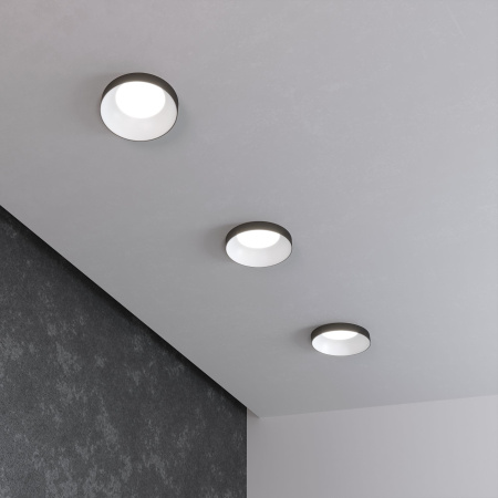 Встраиваемый точечный светильник GU10 белый, черный IP20 (a053339) Elektrostandard