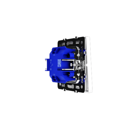Выключатель с самовозвратом встраиваемый Voltum S70 одноклавишный 10А, (белый глянцевый)