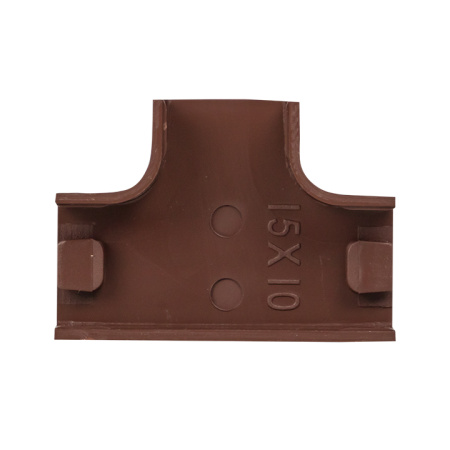 Угол T-образный (15х10) (4 шт) темное дерево EKF-Plast