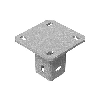 Потолочное крепление одинарное для высоких нагрузок 50х70 мм, толщ. 4,0 мм, гор. цинк Ostec