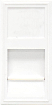 Donel Розетка DEC RJ45 UTP кат.6, 1мод., бел. (22.5х45мм)