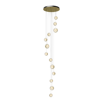 Подвесной светильник LED 56Вт Латунь IP20 Pharao MOD361PL-L58BS3K Maytoni