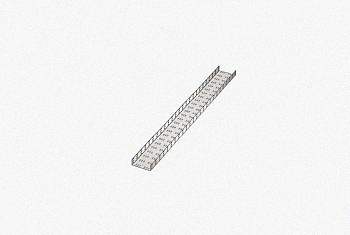 Лоток замковый перфорированный ЛМЗ 400х60х3000 УХЛ1, оцинкованный лист, S1,0