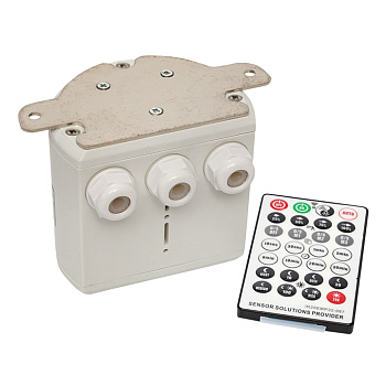 Микроволновый датчик движения бел, для высоких потолков 2000Вт 360гр, 30м IP65 MW-707 EKF