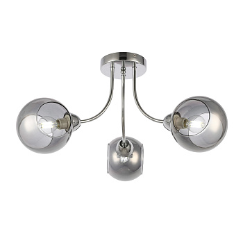 Люстра потолочная Хром/Дымчатый E14 3*40Вт SLE102102-03 EVOLUCE