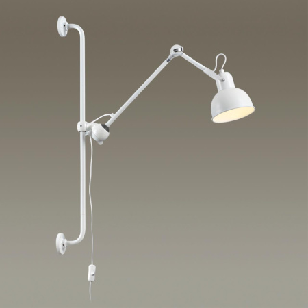 Бра на кронштейне Е14 1*40W ARTA белый ODEON LIGHT