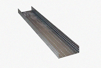 Лоток перфорированный ЛМ 150х50х3000 УХЛ1, оцинкованный лист S1,0