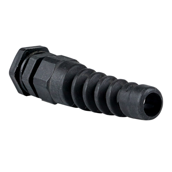 Сальник PG9 IP54 (100 шт) с гибким отводом d отв, 15 мм / d провод, 4-8 мм (чёрный) PROxima EKF