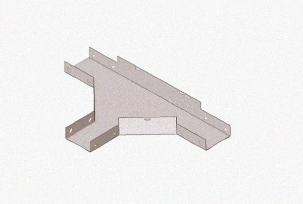 Лоток тройниковый глухой ОТГ 600х200 УТ1,5, оцинкованный лист S1,5