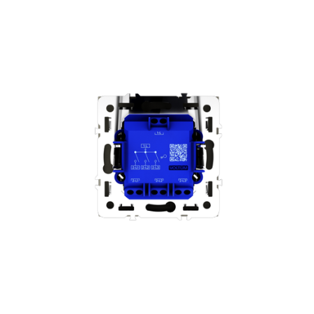 Выключатель встраиваемый Voltum S70 трехклавишный 10А, (шелк)