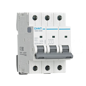 Выключатель автоматический ВА МОД NB8-63M 3П 10А 10кА L без тепл. расцеп. CHINT