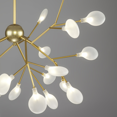 Умный подвесной светильник 27*G4 3Вт перламутровое золото IP20 Foglia (341 золото / белый) Bogate's