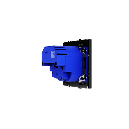 Розетка встраиваемая Voltum S70 с заземлением и защитными шторками, 16А, с USB, A+C, (графит)