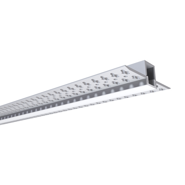 08-48 Профиль алюминиевый для светодиодной ленты, под штукатурку, серебро, 56х15мм, 2,5м, шир. ленты до 12мм, индивидуальная упаковка (расс... APEYRON