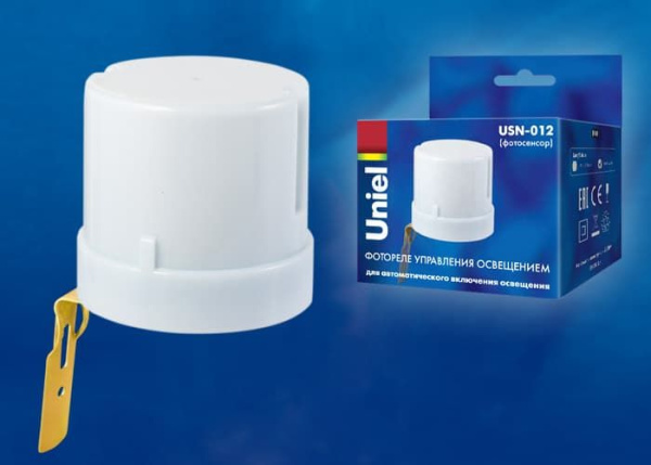 Сенсор освещенности USN-012-2500W-02/100LUX-WH Белый Uniel