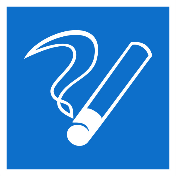 Наклейка "Место курения" D03 (200х200мм) PROxima EKF