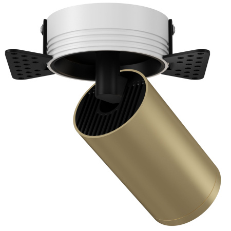 Встраиваемый светильник 1*GU10 10Вт Черный и Матовое золото IP20 FOCUS S C058CL-1BMG Technical