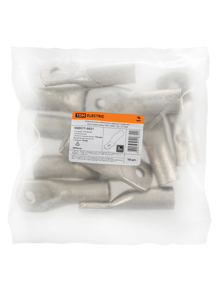 Наконечник кабельный медный луженый под опрессовку ТМЛ (DIN) 150-10 TDM