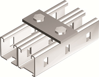Пластина соединительная, длина 90 мм, 2отв., горячеоцинкованная DKC
