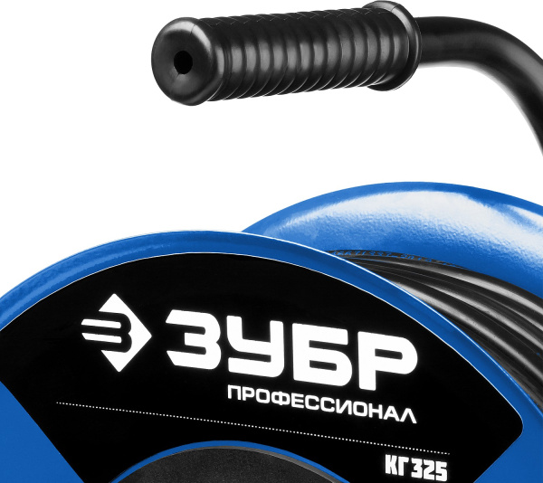 Силовой удлинитель на стальной катушке КГ 3х2.5 20м 4000Вт IP44, КГ 325 ЗУБР