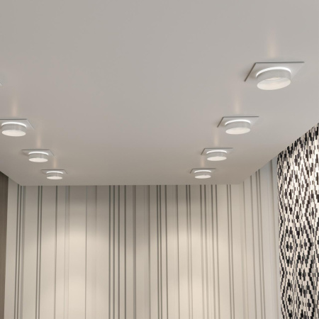 Св-к встр.влагозащ.IP44 GU10 9W 220V WATER белый B NOVOTECH