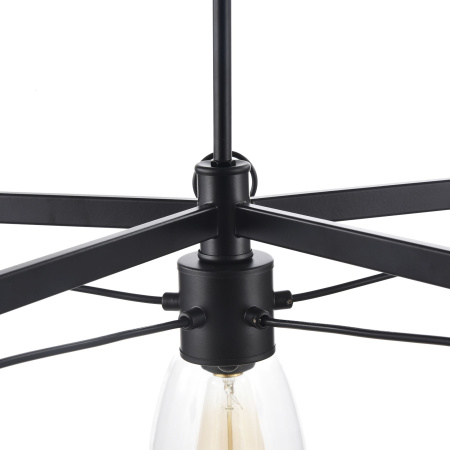 Люстра 5*E27 60Вт Черный IP20 Louise FR4167-PL-05-BL Freya