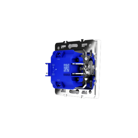 Выключатель встраиваемый Voltum S70 одноклавишный с подсветкой 10А, (белый глянцевый)