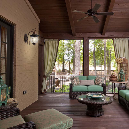 Светильник садово-парковый Feron PL591 на стену вниз 60W 230V E27, коричневый