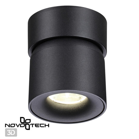 Св-к накл.св/д IP20 LED 10W 850Лм 4000K 220V GESSO черный NOVOTECH