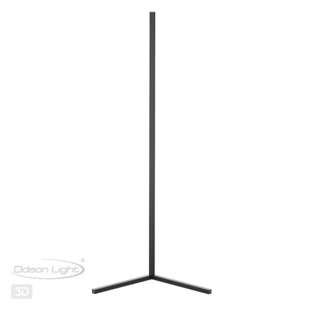 Напольный св-к c ПДУ IP20 LED 6W RGBW 1125Лм 3000K чёрный FILLINI ODEON LIGHT
