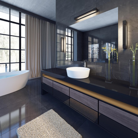 Настен.поворотн.св-к LED 4000K 18W 220V IP44 ARNO черн/металл ODEON LIGHT