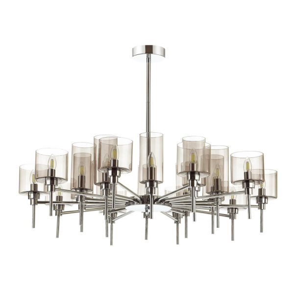 Люстра E14 20*40W DIATRA хром/дымчатый ODEON LIGHT