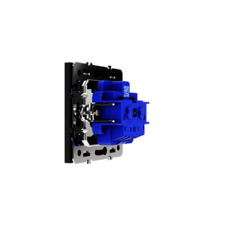 Розетка встраиваемая Voltum S70 с заземлением и защитными шторками, 16А, (графит)