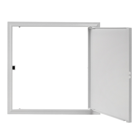 Люк ревизионный пластик с нажим, замком 300х300 (ШхВ внутр,) EKF Basic