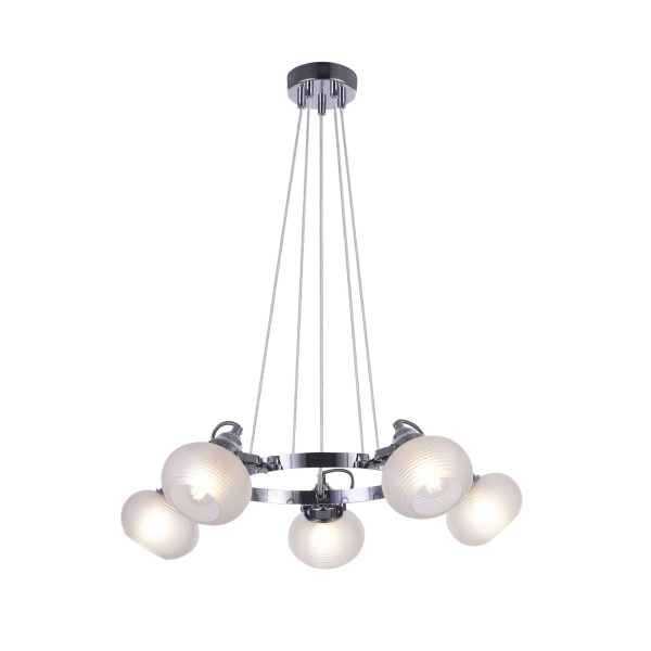 Подвесной светильник 5*E14 40Вт Хром IP20 Linda FR5690PL-05CH Freya
