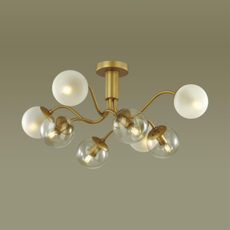 Люстра потолочная E14 8*40W 220V CANDICE матовое золото LUMION