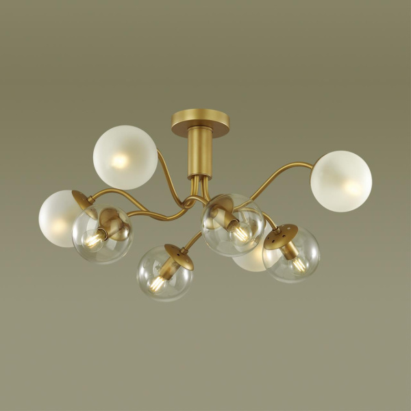 Люстра потолочная E14 8*40W 220V CANDICE матовое золото LUMION